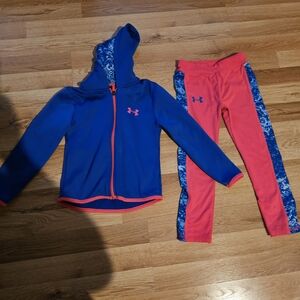 Under Armour Blue and Pink Kids' Active Set